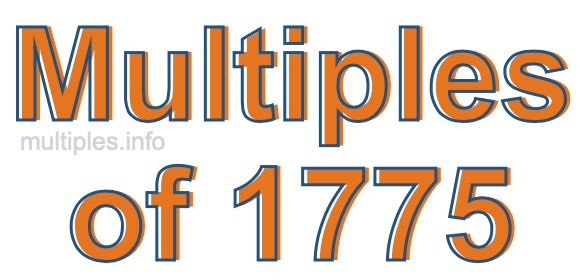 Multiples of 1775