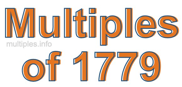 Multiples of 1779