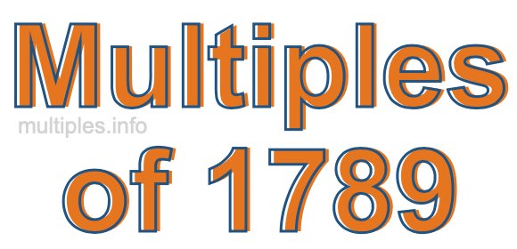 Multiples of 1789