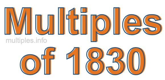 Multiples of 1830