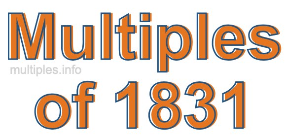 Multiples of 1831