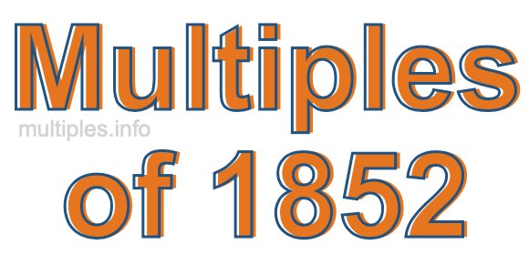 Multiples of 1852