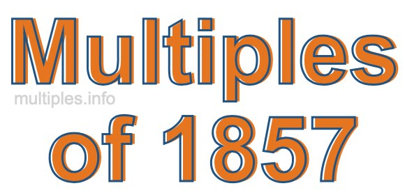 Multiples of 1857