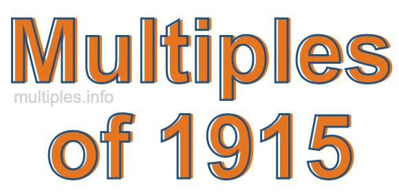 Multiples of 1915
