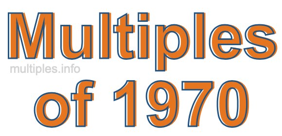 Multiples of 1970