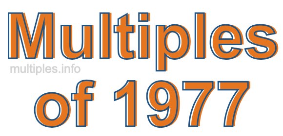 Multiples of 1977