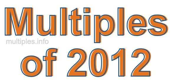 Multiples of 2012