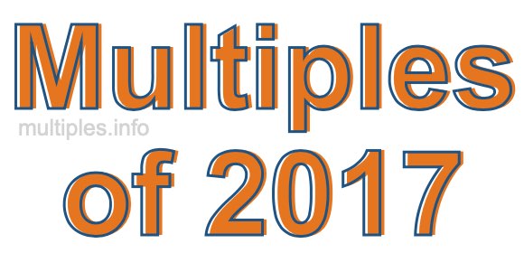 Multiples of 2017