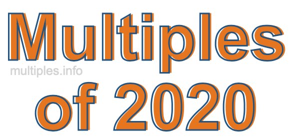 Multiples of 2020 Multiples of 2020