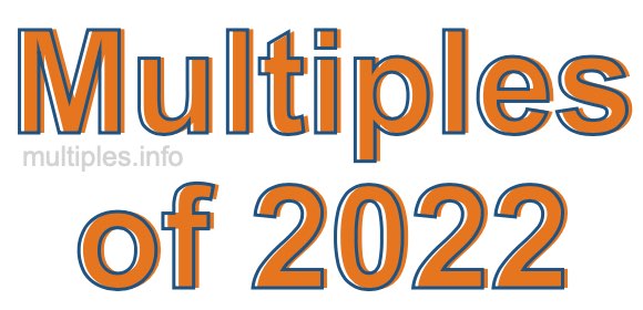 Multiples of 2022