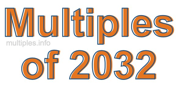 Multiples of 2032 Multiples of 2032