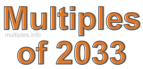 Multiples of 2033 Multiples of 2033