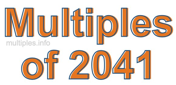 Multiples of 2041