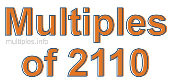Multiples of 2110 Multiples of 2110