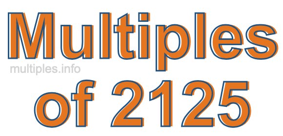 Multiples of 2125