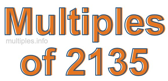 Multiples of 2135