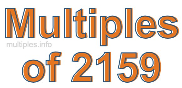 Multiples of 2159