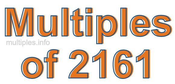 Multiples of 2161
