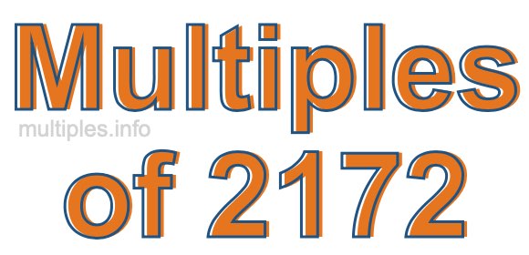 Multiples of 2172