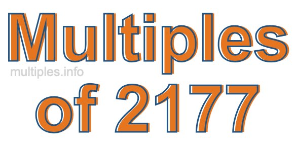 Multiples of 2177