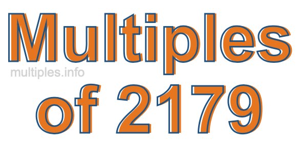 Multiples of 2179
