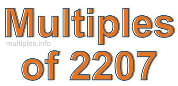 Multiples of 2207