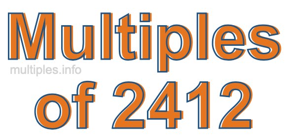 Multiples of 2412