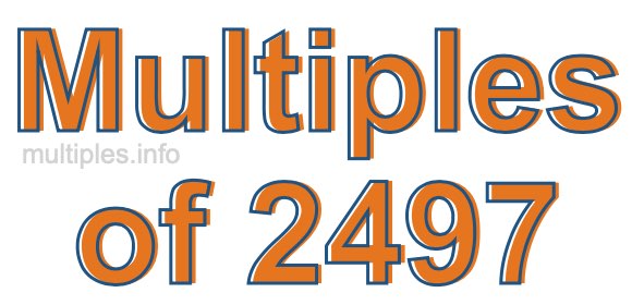 Multiples of 2497