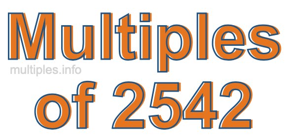 Multiples of 2542