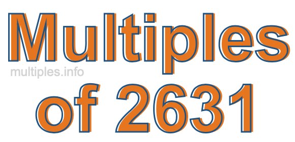 Multiples of 2631