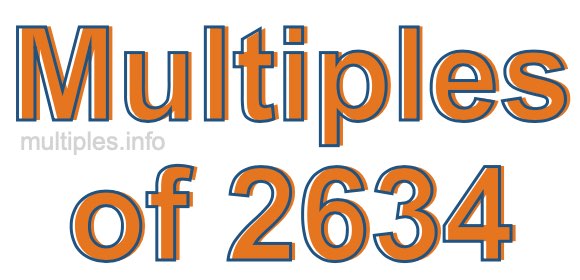 Multiples of 2634