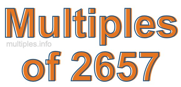 Multiples of 2657