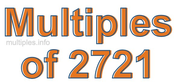 Multiples of 2721