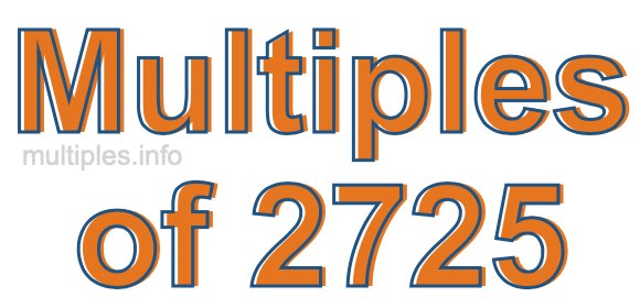 Multiples of 2725