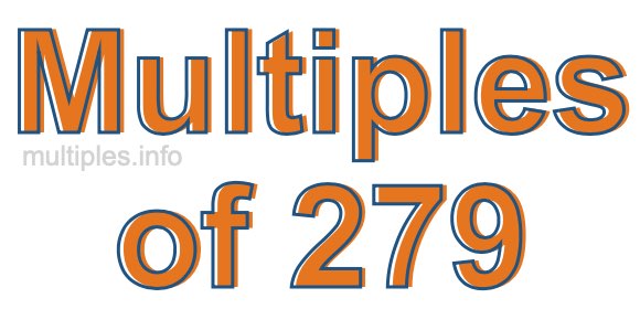 Multiples of 279