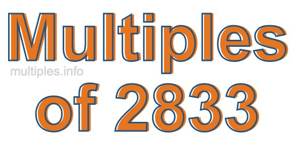 Multiples of 2833