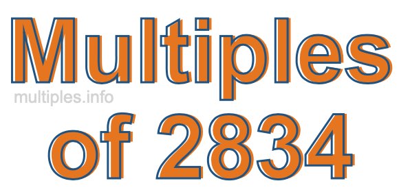 Multiples of 2834