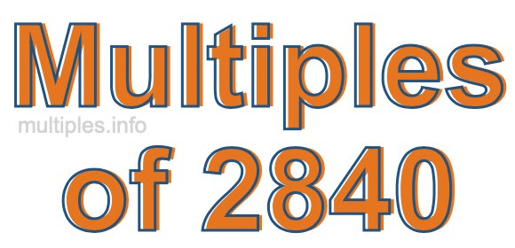 Multiples of 2840 Multiples of 2840