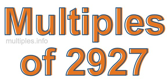 Multiples of 2927