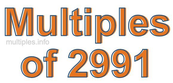 Multiples of 2991 Multiples of 2991