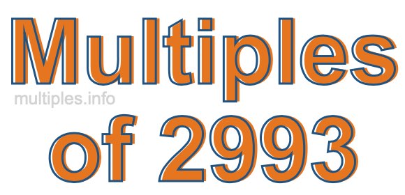 Multiples of 2993