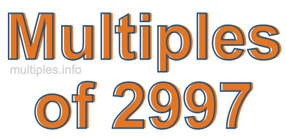 Multiples of 2997
