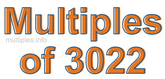 Multiples of 3022