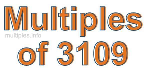 Multiples of 3109