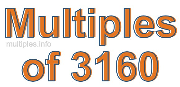 Multiples of 3160 Multiples of 3160