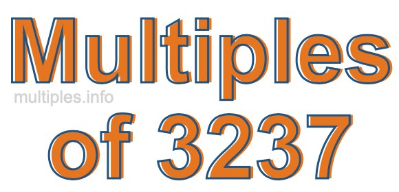 Multiples of 3237