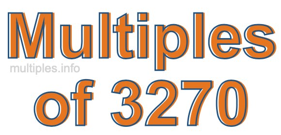 Multiples of 3270