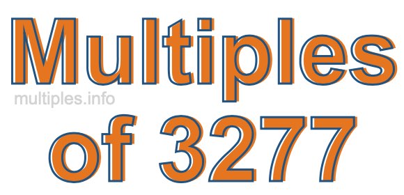 Multiples of 3277