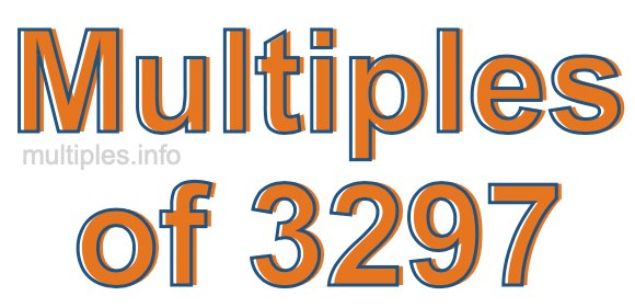 Multiples of 3297