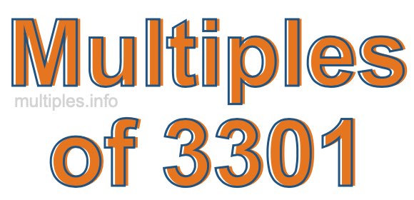 Multiples of 3301